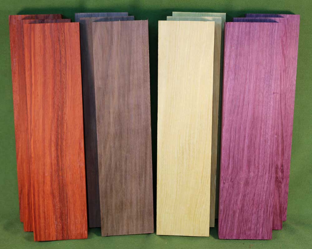 Exotic Hardwood for Crafts 12 Boards 916