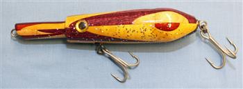 Mavin  VINTAGE VAL LUR CO Val-Piky-Lur Weedless Wood Jointed