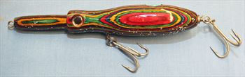 Fishing Lure - 7"  - Multi Colored Hardwoods - Only $21.99 - Lure #121