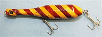 Fishing Lure - 7"  - Yellowheart, Purpleheart & Padauk Woods - Only $21.99 - Lure #123